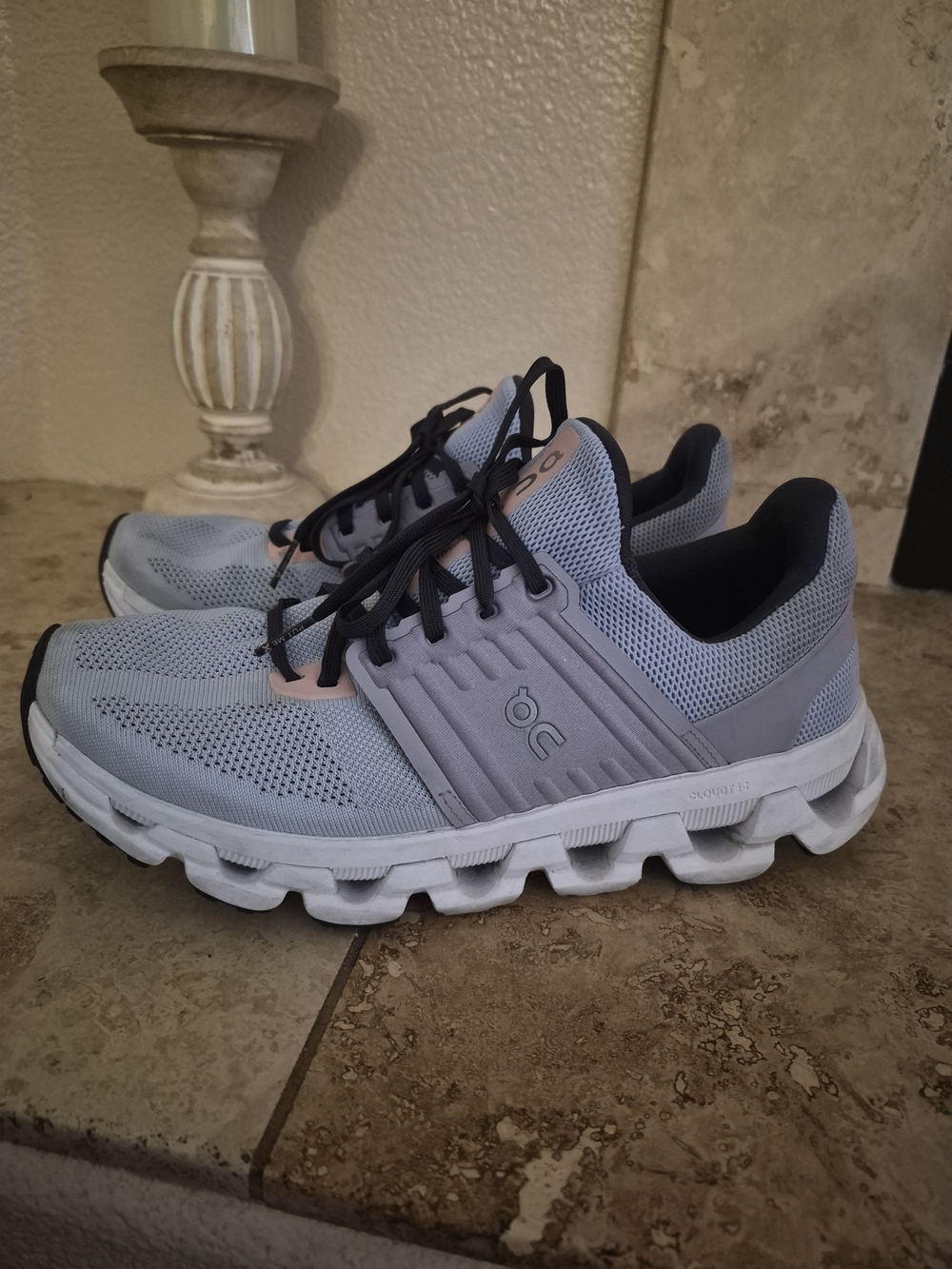 On Running Cloud 3 AD Women's Running Shoes - Light Blue/Grey